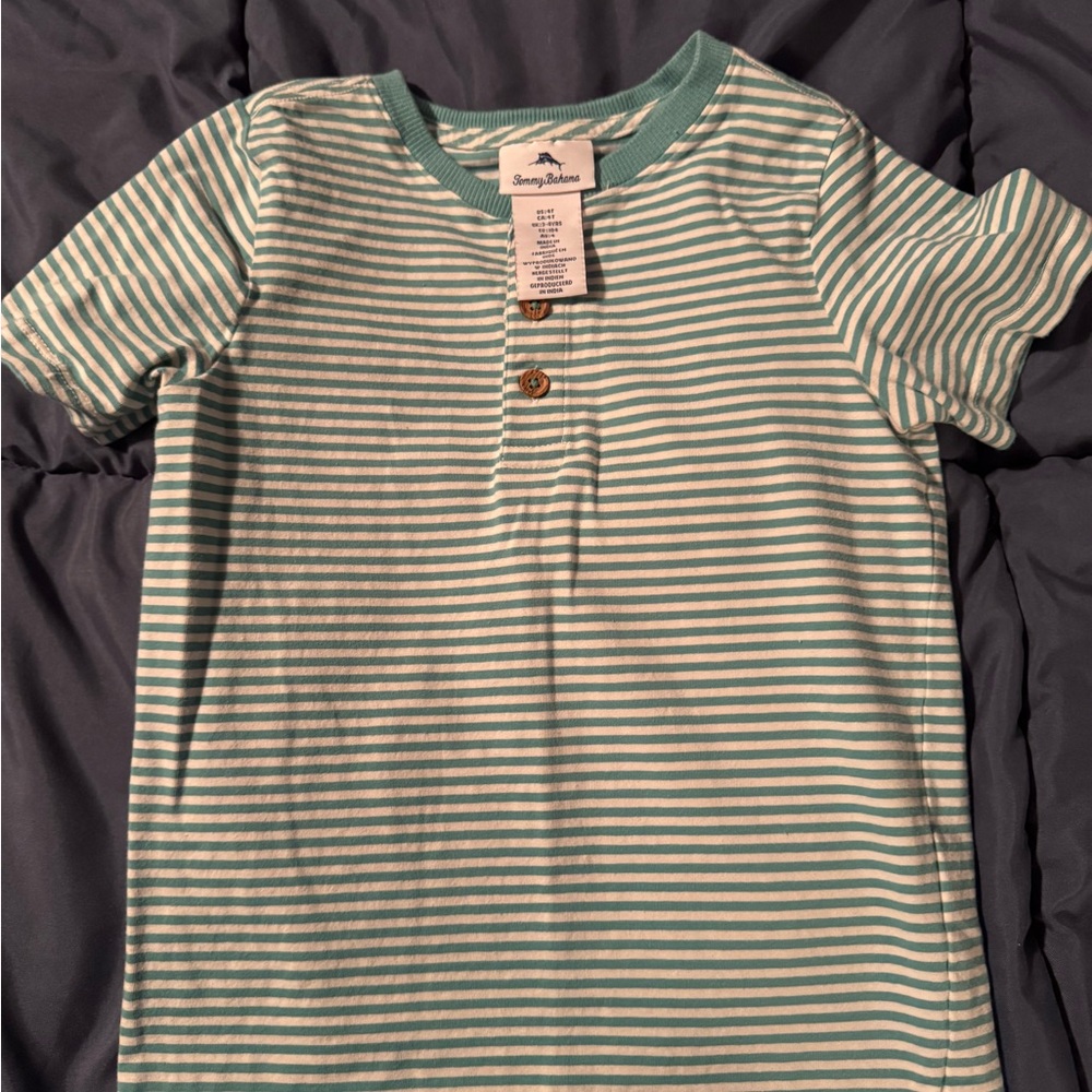 Kids Striped Green Shirt